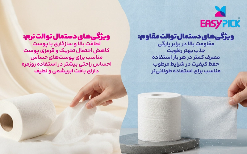 دستمال توالت نرم یا مقاوم؛ کدام را انتخاب کنیم؟, ایزی پیک